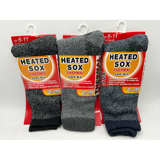 2 x Men's Thermal Sleep Brushed Inside Bed Socks UK 6-11 Free P&P UK Seller Men